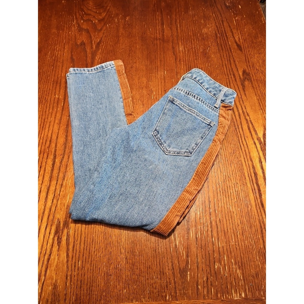 PacSun Mom Jeans Women Size 22 High Rise Denim/corduroy Down Leg 100%cotton(A880
